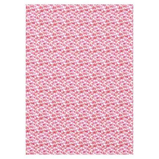 Watercolor Herzmuster Tischdecke (Vorderseite)