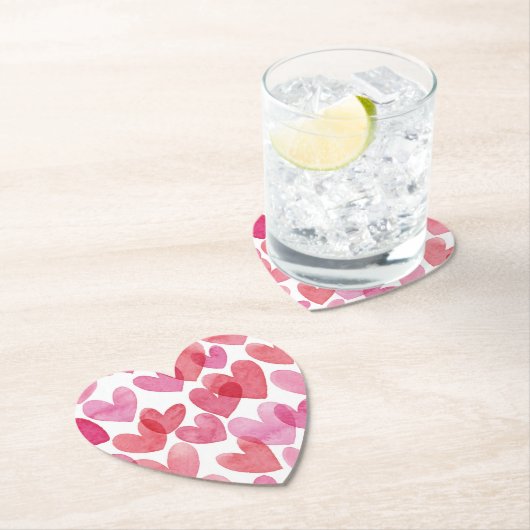 Watercolor Herzmuster Untersetzer (Vor Ort)