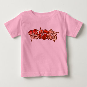Watercolor Hibiskus-Kinder-T-Shirt Baby T-shirt