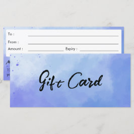 Watercolor-Hintergrund Geschenkgutschein