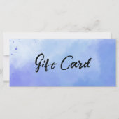 Watercolor-Hintergrund Geschenkgutschein (Vorderseite)