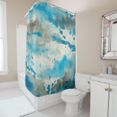 Watercolor-Hintergrunddesign Duschvorhang (Beispiel)