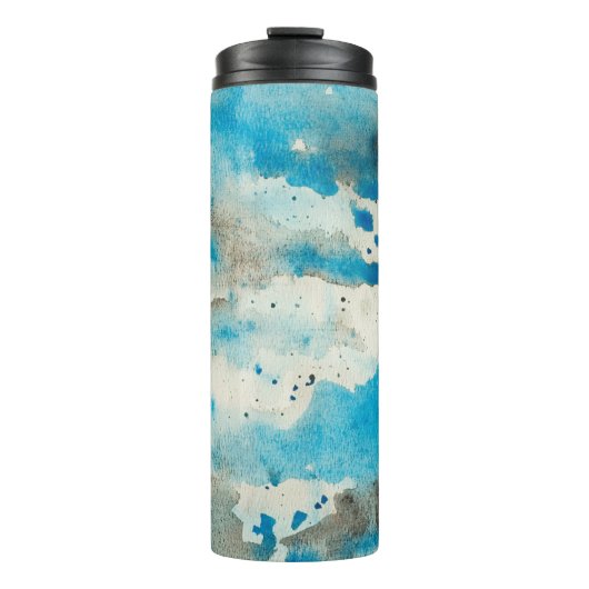Watercolor-Hintergrunddesign Thermosbecher (Vorderseite)