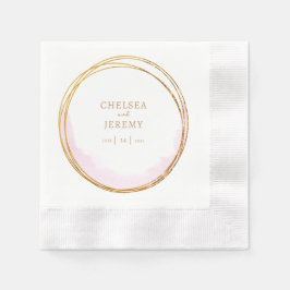 Watercolor-Hochzeit mit Whimsical-Wildblume Serviette