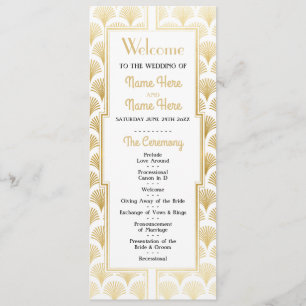 Watercolor-Hochzeits-Programmzwanziger jahre Programm