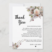 Watercolor Hochzeitsratentisch danke Karte (Vorderseite)