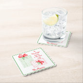 Watercolor Holiday Family ist das beste Geschenk P Untersetzer (Vor Ort)