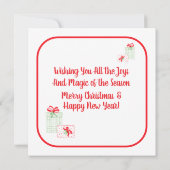 Watercolor Holiday Friends sind die besten Geschen (Rückseite)