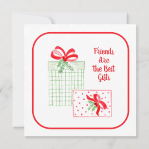 Watercolor Holiday Friends sind die besten Geschen