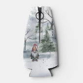 Watercolor Holiday Gnome Flaschenkühler (Rückseite)