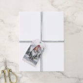 Watercolor Holiday Gnome Geschenkanhänger (Mit Garn)