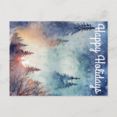 Watercolor Holiday Postkarte (Vorderseite)