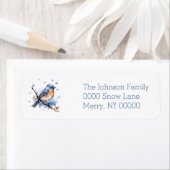 Watercolor Holiday Winter Bird (Insitu)