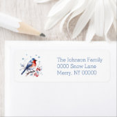 Watercolor Holiday Winter Bird (Insitu)