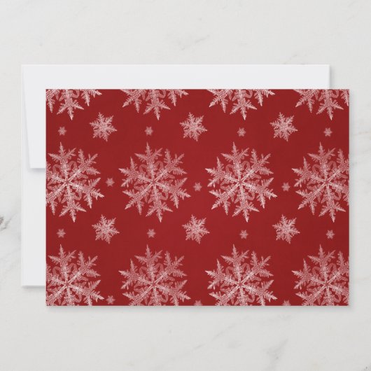 Watercolor Holly Berry Greenery Empfang Einladung (Rückseite)