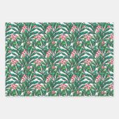 Watercolor Holly Blätter und Berries Wrap (Vorderseite)