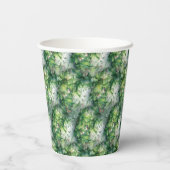 Watercolor Holly Christmas Wreath Pappbecher (Rückseite)