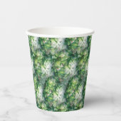 Watercolor Holly Christmas Wreath Pappbecher (Vorderseite)