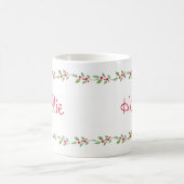 Watercolor Holly Garland Kaffeetasse (Mittel)