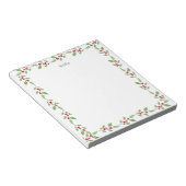Watercolor Holly Garland Notizblock (angewinkelt)