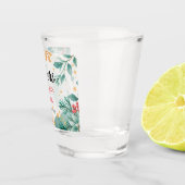 Watercolor Holly Wedding Weihnachtsschuss Glas (Rechts)