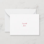 Watercolor Holly Wreath Mitteilungskarte (Rückseite)