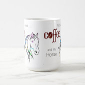 Watercolor Horse Lover Kaffeetasse (Mittel)
