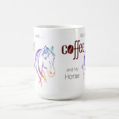 Watercolor Horse Lover Kaffeetasse (Mittel)