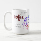 Watercolor Horse Lover Kaffeetasse (Links)