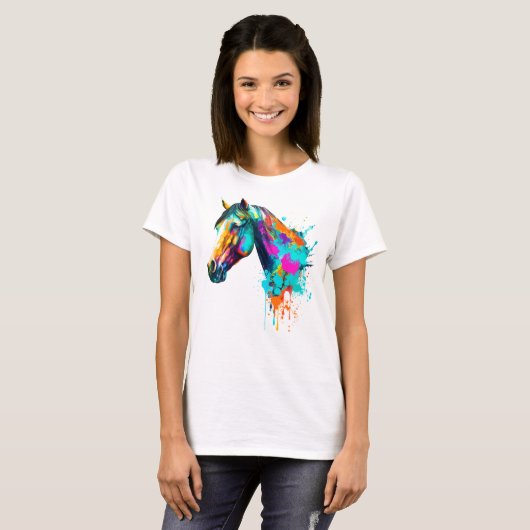watercolor horse T-Shirt (Vorne ganz)