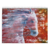 Watercolor Horses Wall Calendar 2025 Kalender (Titelbild)
