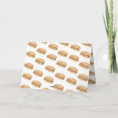 Watercolor Hot Dog Erste Geburtstagsparty Dankeskarte (Rückseite)