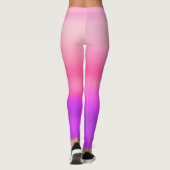 Watercolor Hot Pink Modern Leggings (Rückseite)