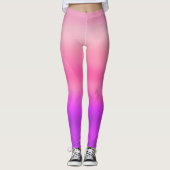 Watercolor Hot Pink Modern Leggings (Vorderseite)