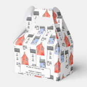 Watercolor House Art Anwesen Agent Geschenkboxen Geschenkschachtel (Vorderseite)