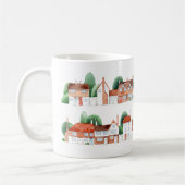 Watercolor House Art Kaffeetasse (Links)