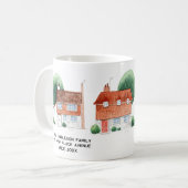 Watercolor House New Home Personalized Kaffeetasse (Vorderseite Links)