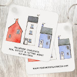 Watercolor House Real Anwesen Agent Promotionen Schlüsselanhänger<br><div class="desc">Mit einer originalen Aquarellmalerei von Häusern. Werben Sie Ihr echtes Anwesen oder Lassend Agent mit einem Hauswärmeschenk für Ihre Kunden und Kunden,  wenn sie in ihre neue Zuhause umziehen. Ändern Sie den Text zum Anpassen. Originelle Kunst von Nic Squirrell.</div>