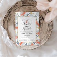 Watercolor Hummer Crustacean Brautparty