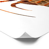 Watercolor Hummer Crustaceanca Poster (Ecke)