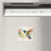 Watercolor Hummingbird Magnet (In Situ (Geschirrspüler))