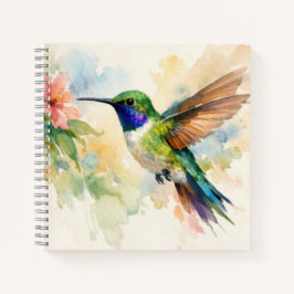 Watercolor Hummingbird Notizblock