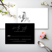 Watercolor Hummingbird Wedding RSVP Response Card