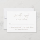 Watercolor Hummingbird Wedding RSVP Response Card (Vorderseite)
