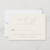 Watercolor Hummingbird Wedding RSVP Response Card Karte (Vorderseite)