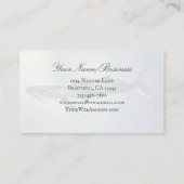 Watercolor Humpback Whale Ocean Beach Visitenkarte (Rückseite)