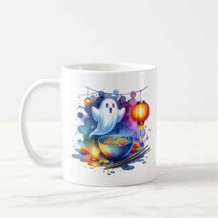 Watercolor Hungriges Geisterfest Kaffeetasse