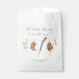 Watercolor Hunter Baby Shower Geschenktütchen