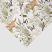 Watercolor Hunting Dog Pattern | Rustic Woodland Seidenpapier (Ausschnitt)