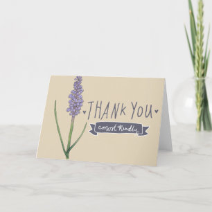 Watercolor Hyacinth Dankeschön-Karte Dankeskarte